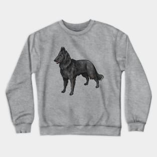 Belgian Shepherd Dog | Groenendael | Cute Dog Cartoon Crewneck Sweatshirt